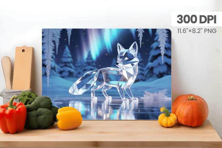 Winter Christmas Wonderland Cutting Board PNG Sublimation