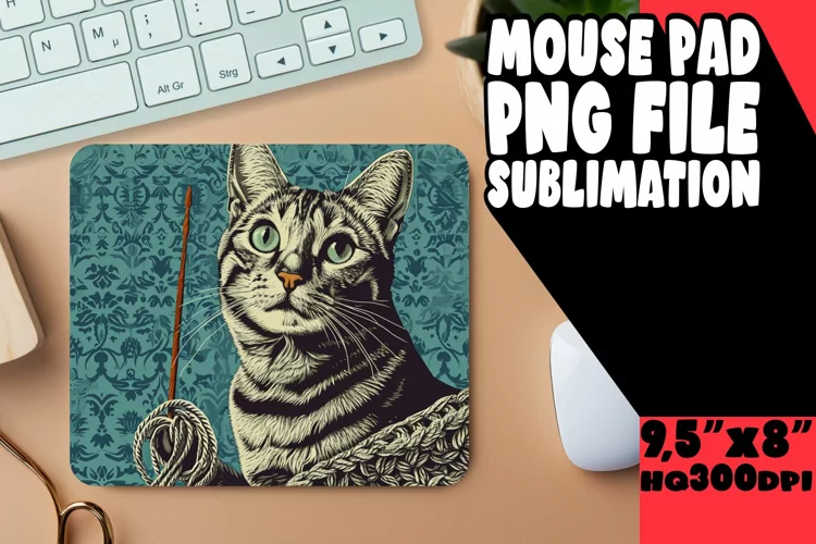 Adorable Kitty Sublimation Design