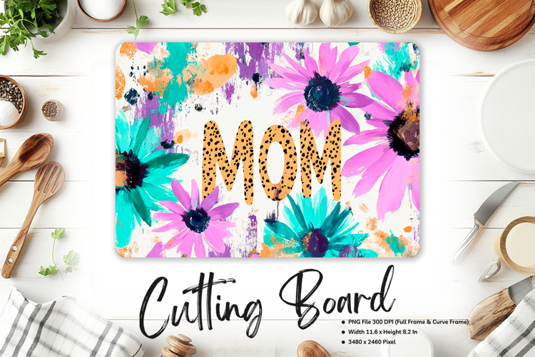 Flower Cutting Board Kitchen Chopping Board Sublimation_78