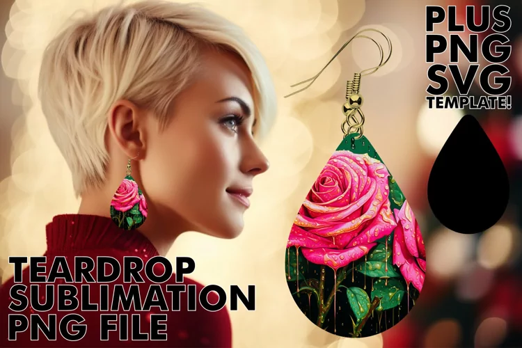 Sublimation Extravaganza: 3D Teardrop Delights