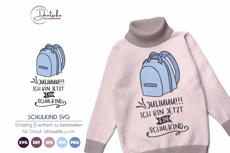 Schulkind SVG | Ich bin jetzt ein Schulkind