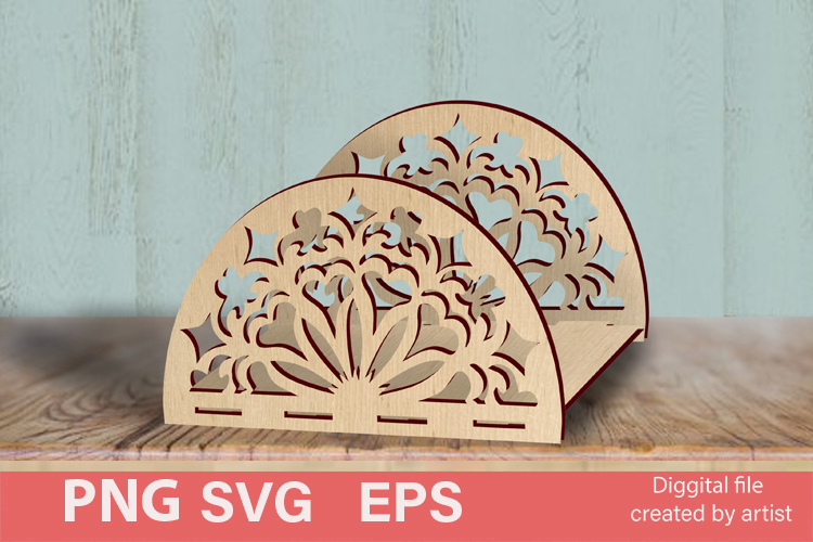 Carved napkin holder SVG, napkin organizer SVG, home decor,