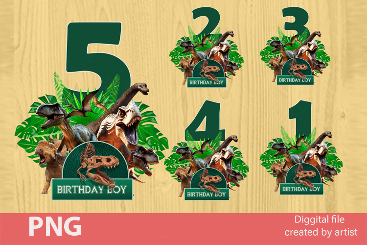 Dinosaurs birthday boy png, birthday dinosaurs png, bundle