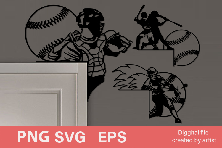 baseball corners svg, door corners svg, sport baseball svg