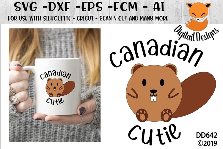 Canadian Cutie Beaver SVG example image 1