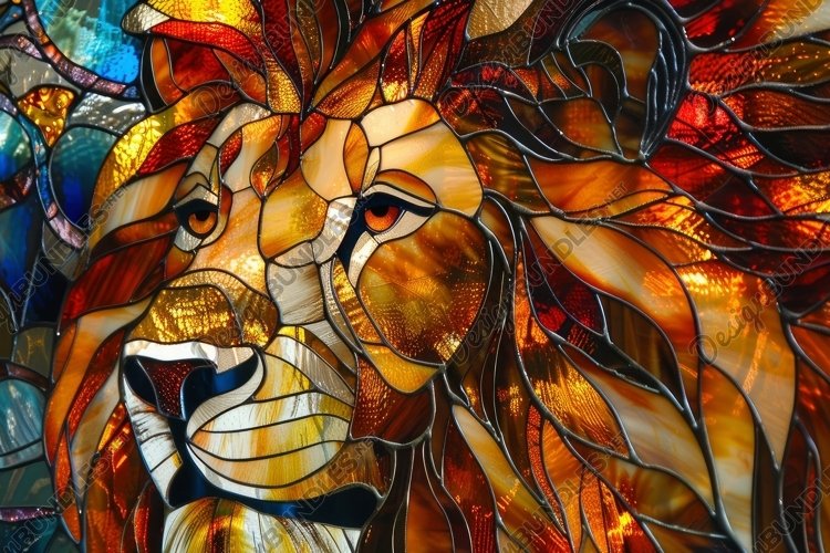 Stained Glass Texture Image 18
