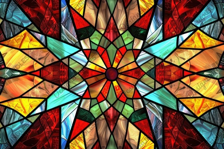 Stained Glass Texture Image 20