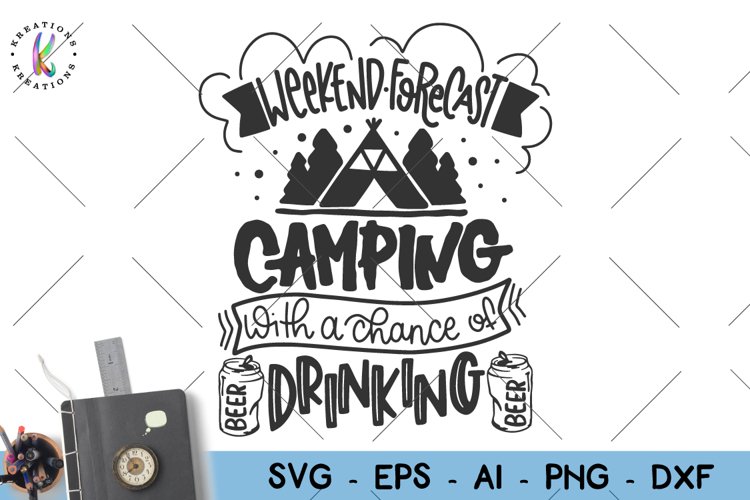 Camping weekend forecast camping svg