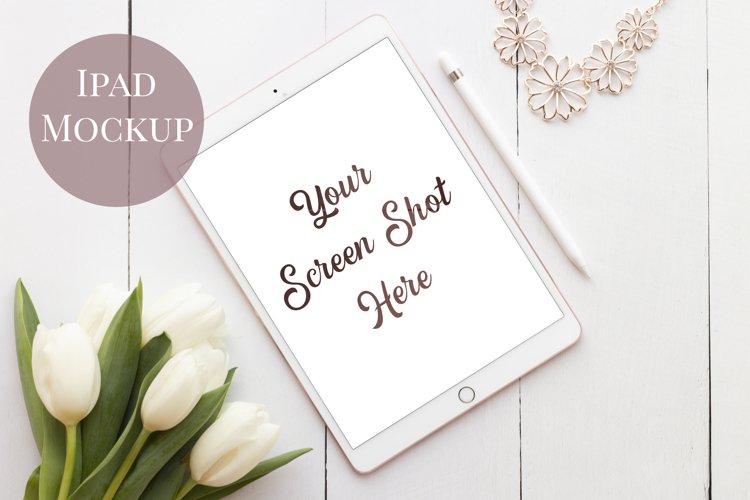 iPad PhotoMockup with smart object example image 1