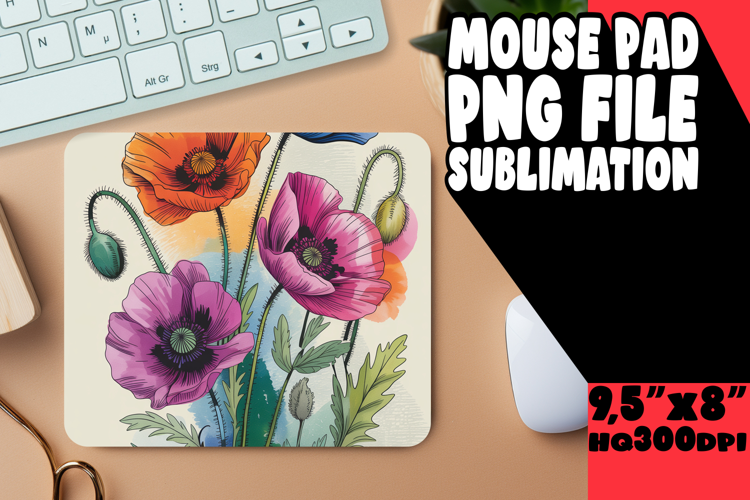 WHIMSICAL DESK PAD PLAYFUL MAGIC, Flowers