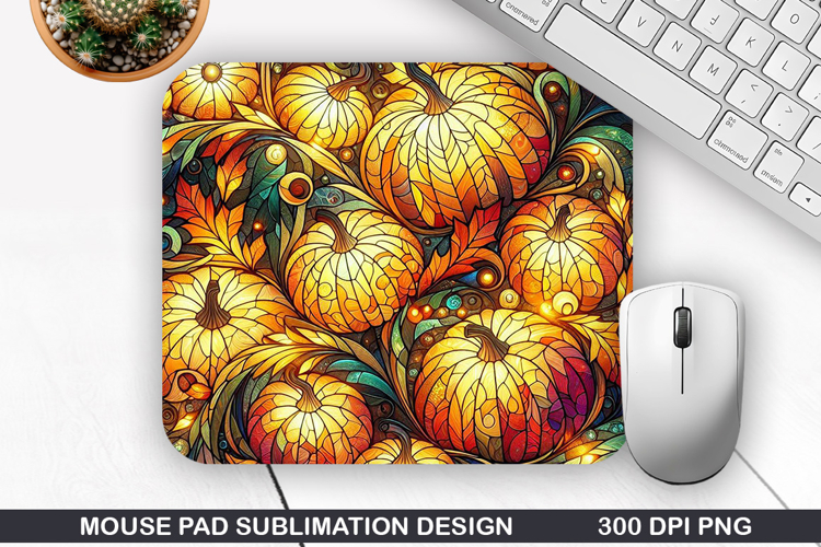 Pumpkin Mouse Pad Sublimation, Halloween Mouse Pad PNG