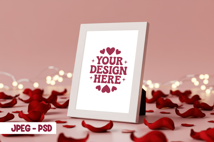 Valentine Minimal Mug PSD JPEG Mockup