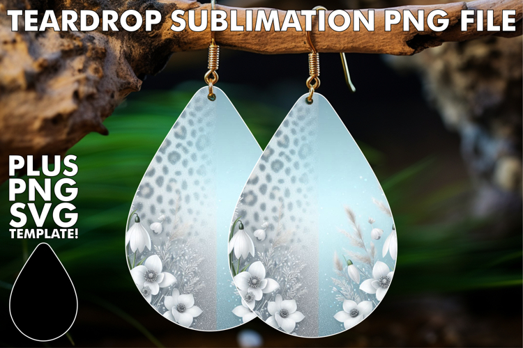 Sparkling Teardrop Earrings Design, Leopard Prints