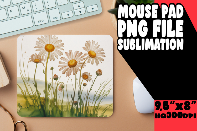 Whimsical MOUSE PAD Fun Designs, Flowers