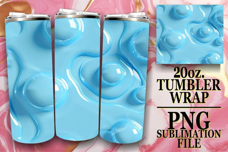 Whimsical 3D Inflated Tumbler Wrap Assortment