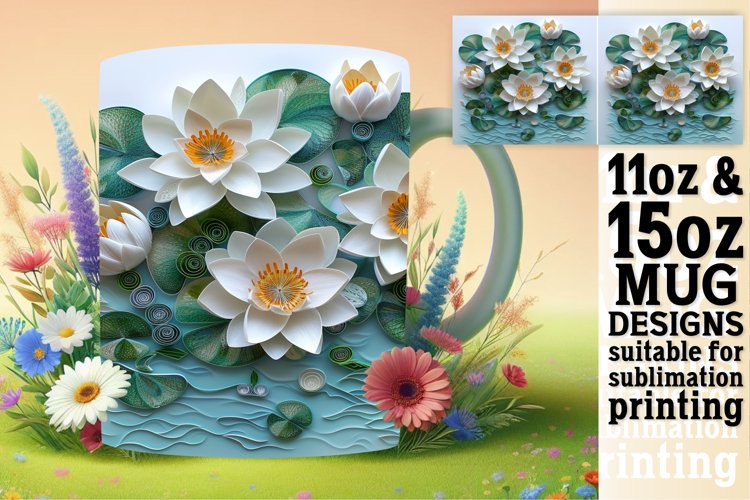 Blossoming Colorful Springtime Petal 3D Sublimation 11oz