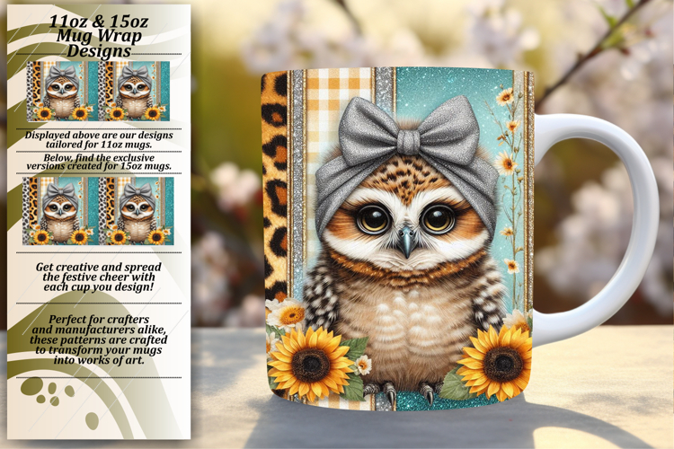 Stunning 11oz Mug Wrap Png Artwork , Cute Animals