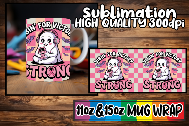 Splendid days sublimation mug wrap, Ghost Cancer