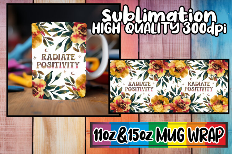 Whimsical nights sublimation print wrap, Flower Quote example image 1