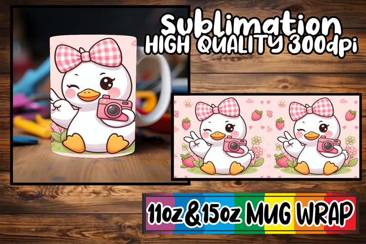 Enchanted mornings sublimation print, Cute Goose