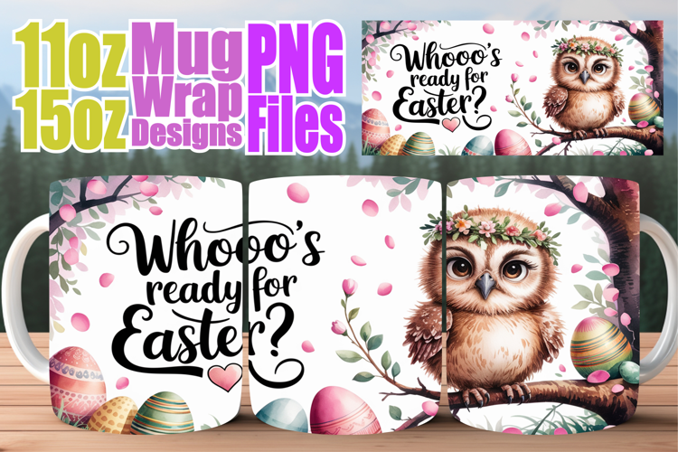 Happy journeys sublimation mug wrap, Easter