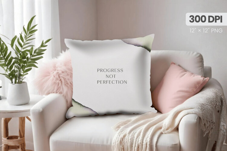 Inspirational Quotes Pillow PNG Motivational PNG Sublimation example image 1