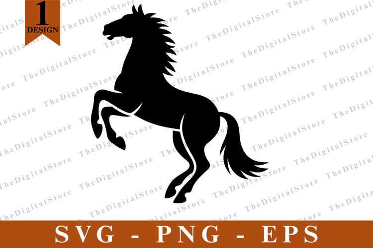 Horse SVG, Horse vector, Horse Silhouette, Cut files example image 1