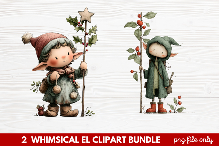 Cute Elf Clipart Image 17