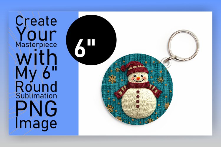 Bright Circle Design for Coasters , Snowman
