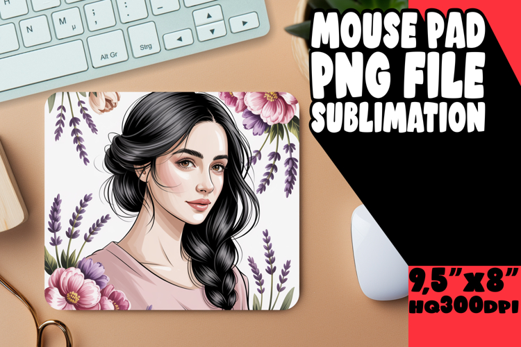 Timeless Desk Pad Sublimation, Beauty Woman