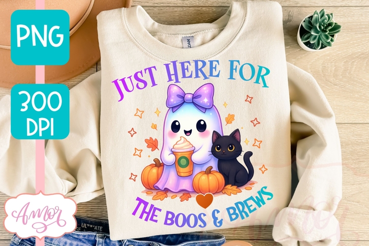 Cute ghost PNG for sublimation | Cute Halloween shirt PNG