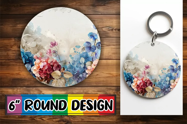 Petal Power Sublimation Circle - Charm Round