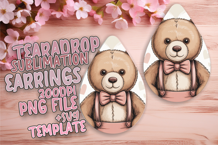 Whimsical Teardrop Design for Crafting , Valenines Animals