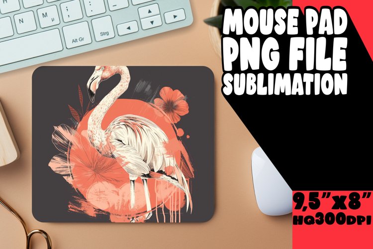 Flamingo Frenzy Mouse Pad Gallery example image 1