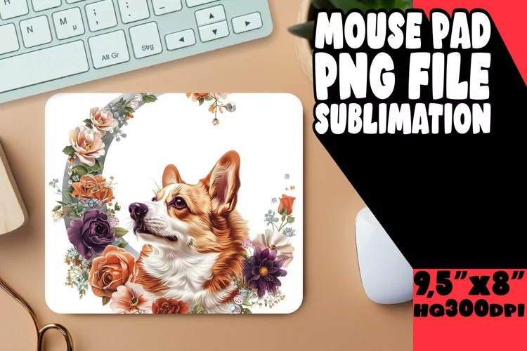 Colorful Canine Canvas: Watercolor Mouse Pads
