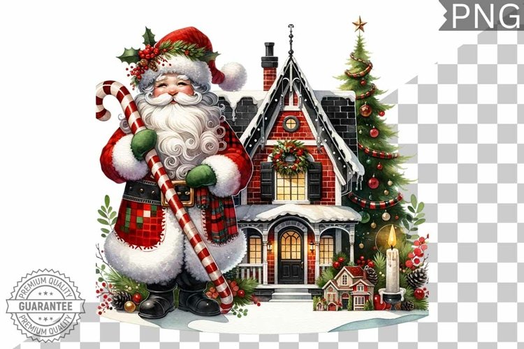 Santa Christmas Clipart Image 16