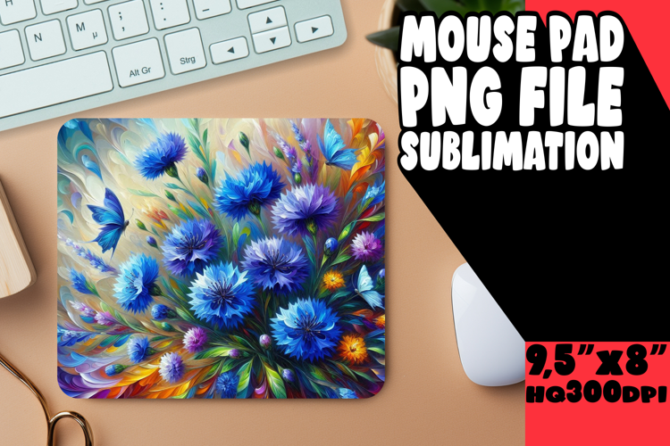 WHIMSICAL mouse MAT Creative Touch, Flowers