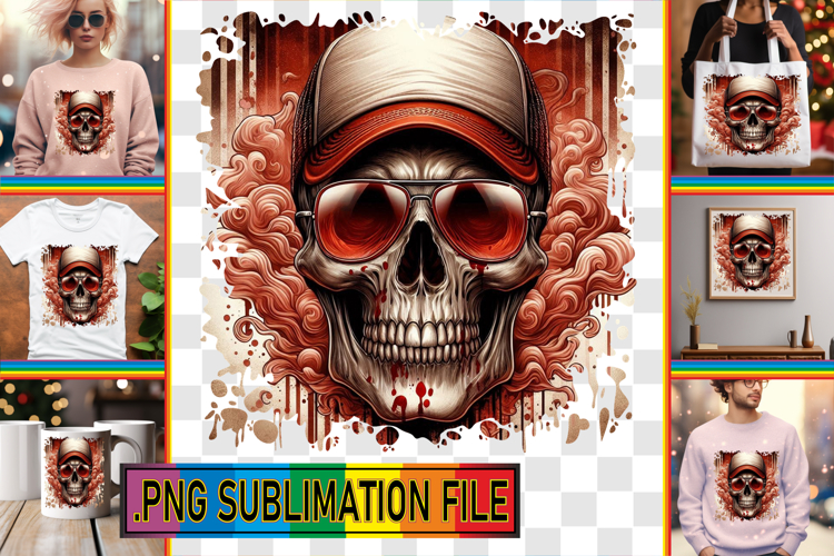 Timeless PNG Sublimation Magic, Skull