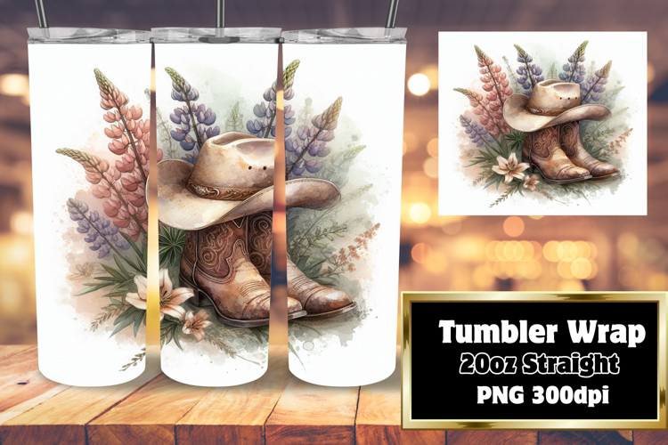 BOLD 20oz Tumbler Wrap for Customization , Western