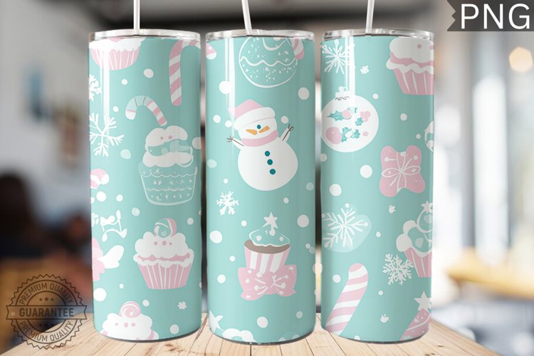 Christmas Tumbler Warp - High Quality 300 Dpi