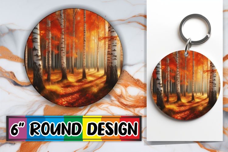 Radiant Round Ornaments PNG Design, Autumn