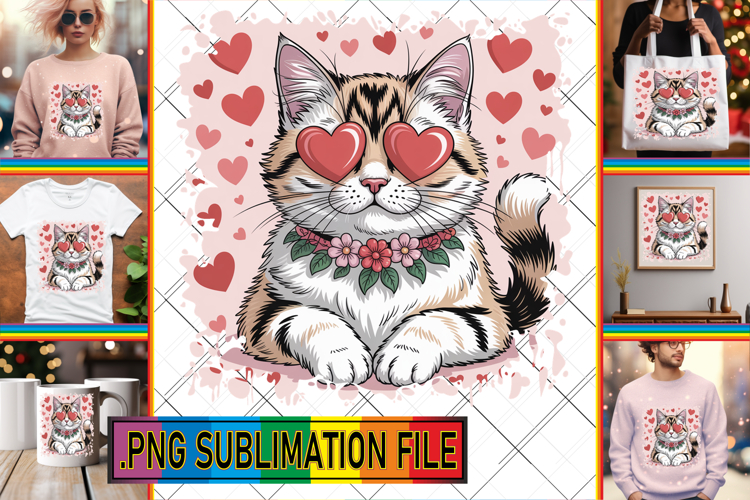 LUMINOUS TOTE BAG Gift Ideas, Valentines Cat