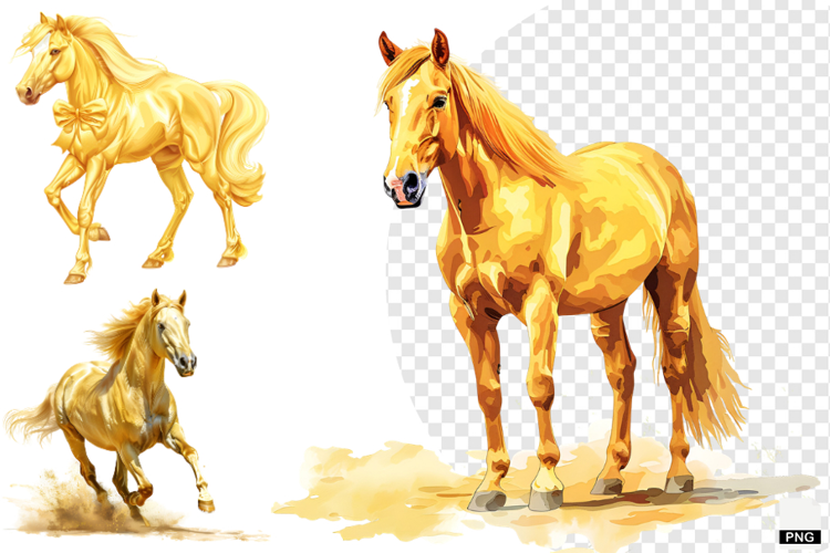 Watercolor Horse PNG