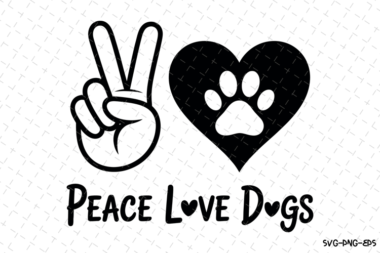 Peace Love Dogs Svg Image 2