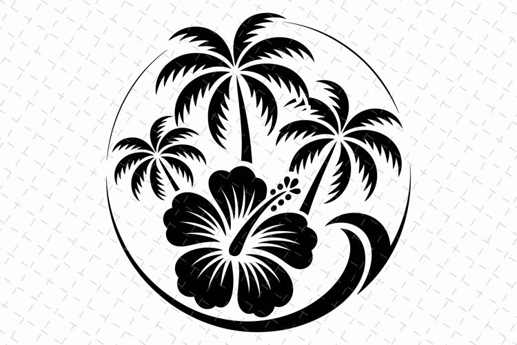 Palm Trees Svg Design | Summer Svg | Svg Cut File example image 1
