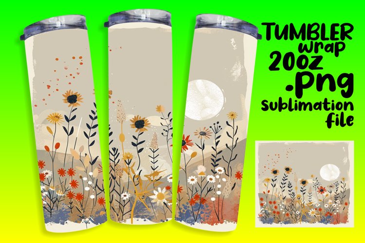 Boho Tumbler Wrap - Simple Modern Design 20oz