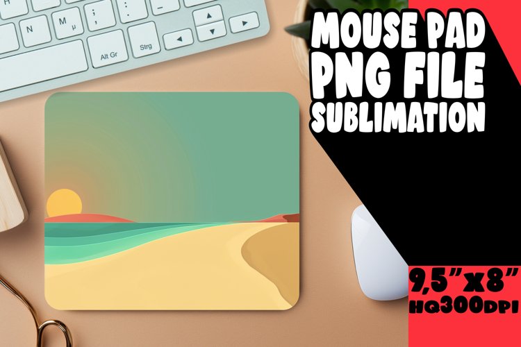 Colorful Mouse Pad with Gradient Design for Sublimation example image 1