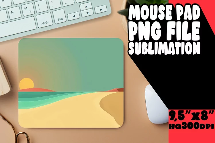 Colorful Mouse Pad with Gradient Design for Sublimation