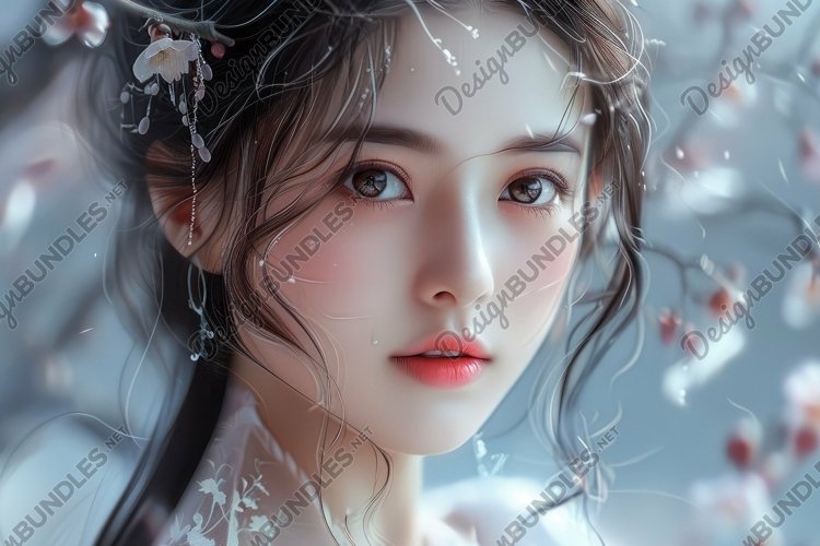 Beauty Girl Background Wallpaper example image 1