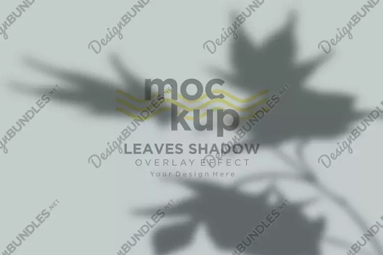 Leaves Shadow Overlay Effect Mockup